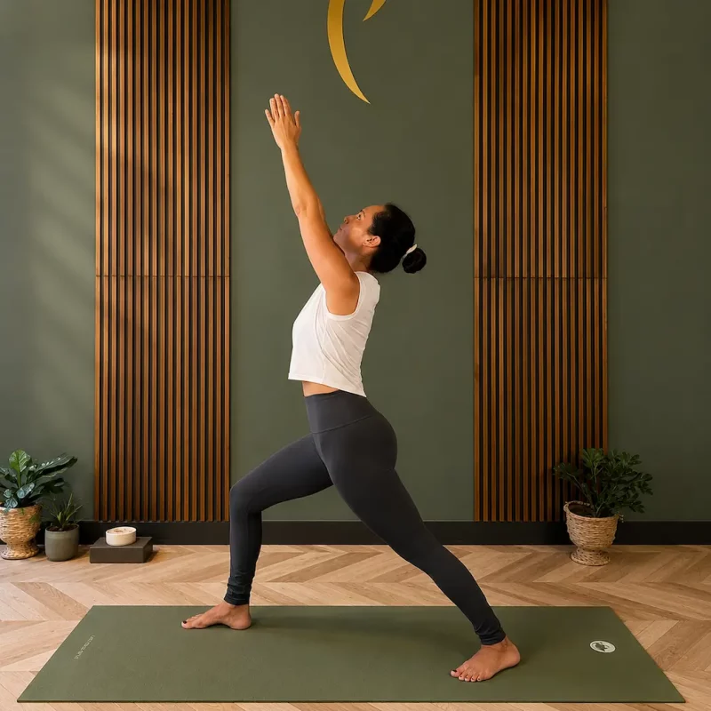 Séance de Yoga dans le studio Yoga la prenthese à Nice